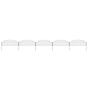 vidaXL Arched Garden Fence Set 77.3x26 cm Green