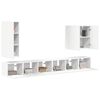 vidaXL Wall-mounted 6 pcs White
