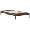 vidaXL Bed Frame without Mattress Brown Oak 90x200 cm