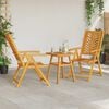 vidaXL Garden Dining Set 3 pcs Brown Solid Acacia Wood