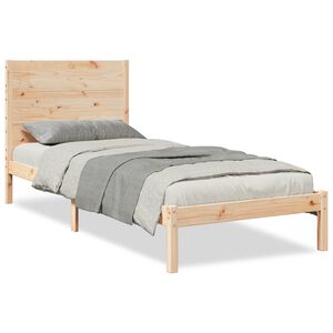 vidaXL Extra Long Bed Frame without Mattress 100x210 cm Solid Wood
