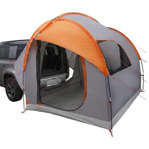 vidaXL Car Tent Grey and Orange 239 x 210 x 210 cm Polyester and Steel