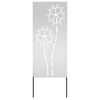vidaXL Garden Privacy Screen Silver 50 x 140 cm Galvanised steel