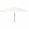 vidaXL Garden Parasol Sand 394 x 394 x 248 cm Polyester and Steel