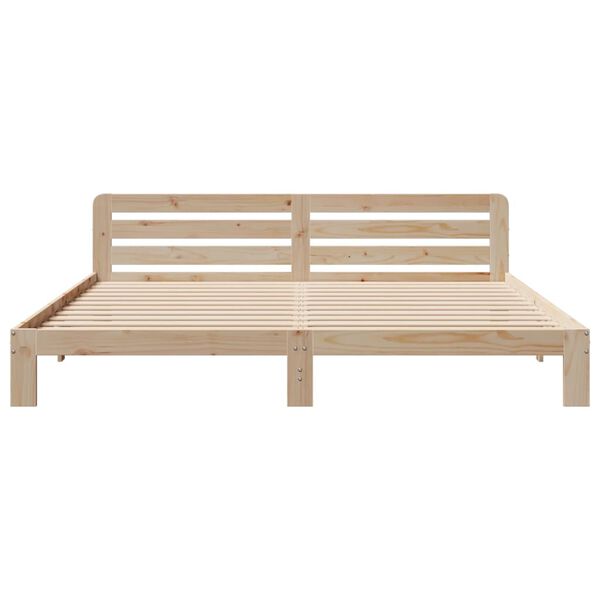 vidaXL Bed Frame without Mattress 200x200 cm Solid Wood Pine