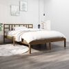 vidaXL Bed Frame without Mattress Honey Brown 200x200 cm Solid Wood