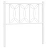 vidaXL Metal Replace Headboard White 75 cm