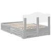 vidaXL Bed Frame with Drawer Grey Sonoma 120 x 200 cm Engineered Wood