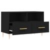 vidaXL TV Cabinet Black 80x36x50 cm Engineered Wood