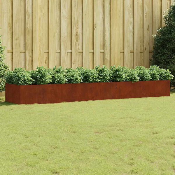 vidaXL Garden Raised Bed 360x80x40 cm Corten Steel