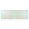 vidaXL Inflatable Gymnastics Mat with Pump 600x100x10 cm PVC Green