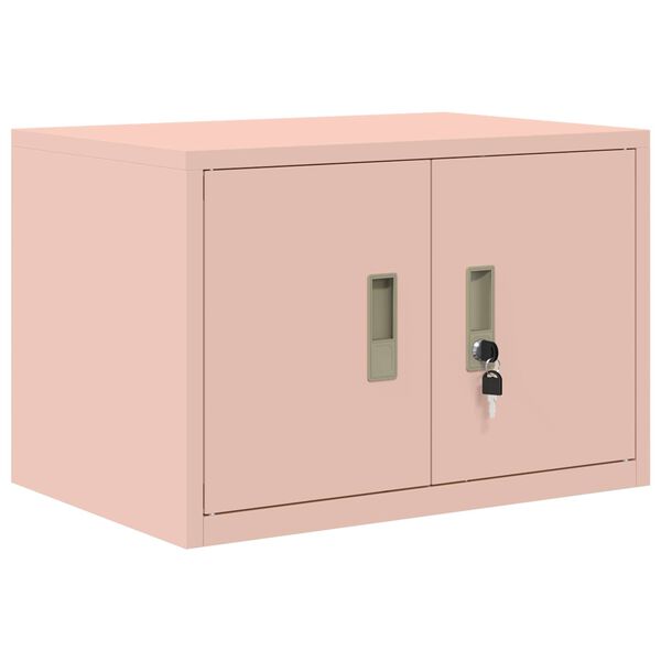 vidaXL Storage Cabinet Pink 60 x 40 x 40 cm Steel