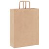 vidaXL Paper Bags 50 pcs with Handles Brown 32x12x42 cm