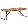 vidaXL Dining Table 200x90x76 cm Solid Acacia and Mango Wood
