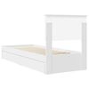 vidaXL Storage Bed with Headboard White 75 x 190 cm Engineered Wood