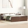 vidaXL Bed Frame without Mattress Brown Oak 120x200 cm