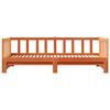 vidaXL Day bed with Trundle Wax Brown 203.5 x 184 x 66 cm