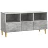 vidaXL TV Cabinet 102 x 34.5 x 50 cm Concrete Grey Engineered Wood