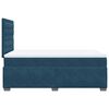 vidaXL Box Spring Bed with Mattress Blue 120x200 cm Velvet