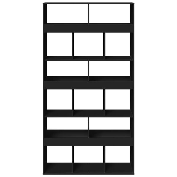 vidaXL Room Divider Black 100x33x187.5 cm Engineered Wood