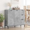 vidaXL Sideboard Concrete Grey 89.5 x 33 x 82 cm Engineered Wood