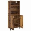 vidaXL Highboard 2 pcs Old wood Engineered Wood