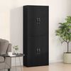 vidaXL Wall-Mounted Cabinet 2 pcs Black Oak 69.5 x 34 x 90 cm