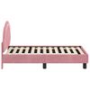 vidaXL Toddler Bed Frame with Headboard Pink 70 x 140 cm Velvet