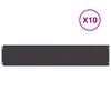 vidaXL Lawn Edgings 10 pcs Black 20x103 cm Cold-rolled Steel