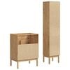 vidaXL Bathroom Furniture Set 2 pcs Wax Brown Solid Pine Wood