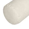 vidaXL Bolster Pillows 2 pcs Cream Ø 25 x 70 cm Corduroy Fabric