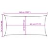 vidaXL Sunshade Sail 160 g/m&sup2; Rectangular Sand 3x5 m HDPE