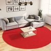 vidaXL Rug OVIEDO Short Pile Red &Oslash; 280 cm