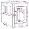 vidaXL Dog Crate Furniture Artisan Oak 55x75x65 cm Engineered Wood