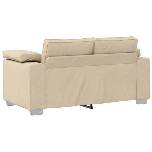 vidaXL Sofa Cream 160 x 77 x 82 cm Fabric