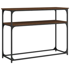 vidaXL Console Table Brown Oak 100x35.5x75 cm Engineered Wood
