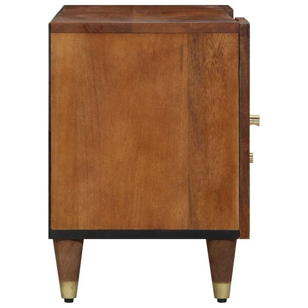 vidaXL TV Cabinet Honey Brown 105 x 33 x 46 cm Solid Mango Wood