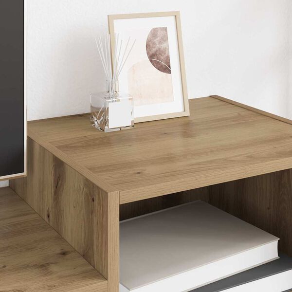 vidaXL TV Cabinet Artisan Oak 160 x 35 x 55 cm Engineered Wood