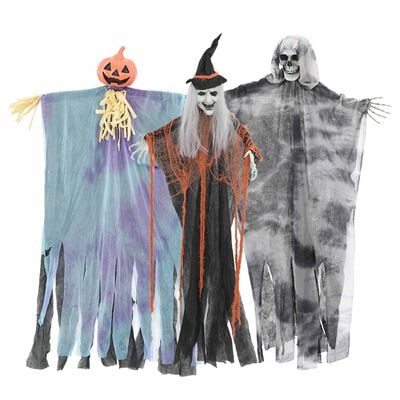 Halloween Hanging Ghost 3 pcs Multicolour 61 x 97 cm