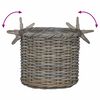 vidaXL Planter Basket with Storage 3 pcs Grey