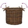 vidaXL Planter Basket with Storage 3 pcs Brown