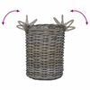 vidaXL Planter Basket with Storage 2 pcs Grey