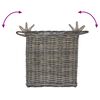 vidaXL Planter Basket with Storage 2 pcs Grey Lacak Rattan