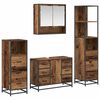 vidaXL Bathroom Furniture Set 4 pcs Old Wood Engineered Wood
