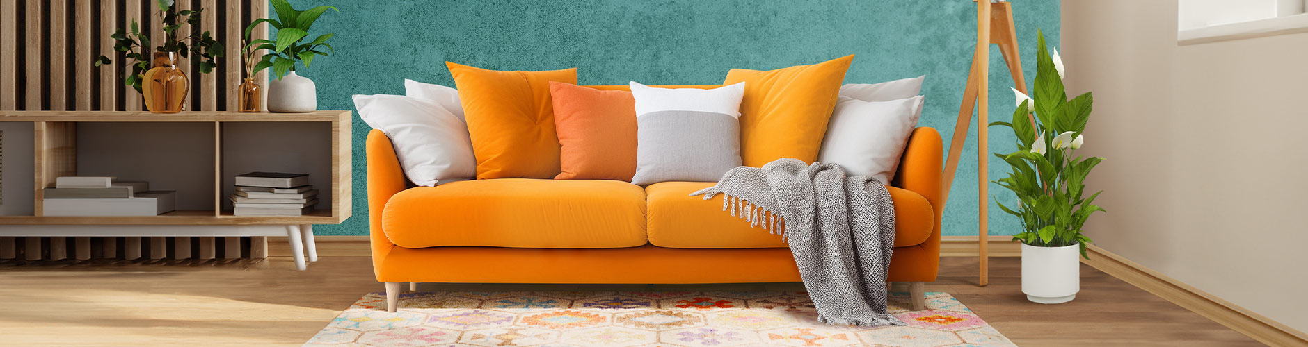 Rattan 3-piece sofa set with cushions and coffee table for outdoor use. Click to shop the collection.