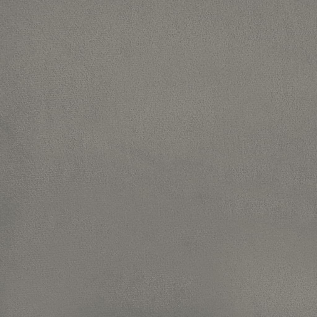 vidaXL Bed Frame Light Grey 120x190 cm Small Double Velvet