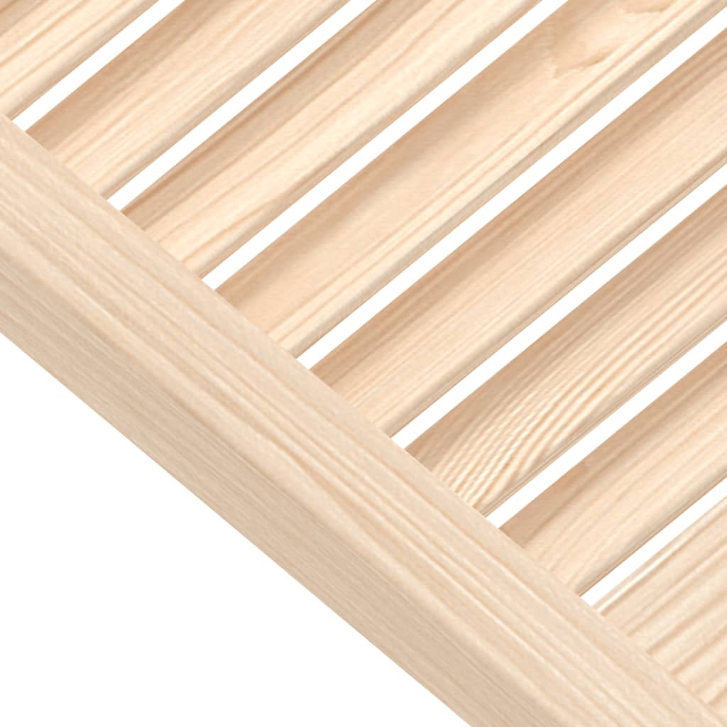 vidaXL Cabinet Doors Louvred Design 4 pcs 69x59.4 cm Solid Wood Pine