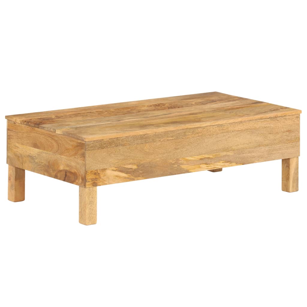 vidaXL Coffee Table Solid Mango Wood 110x55x35 cm