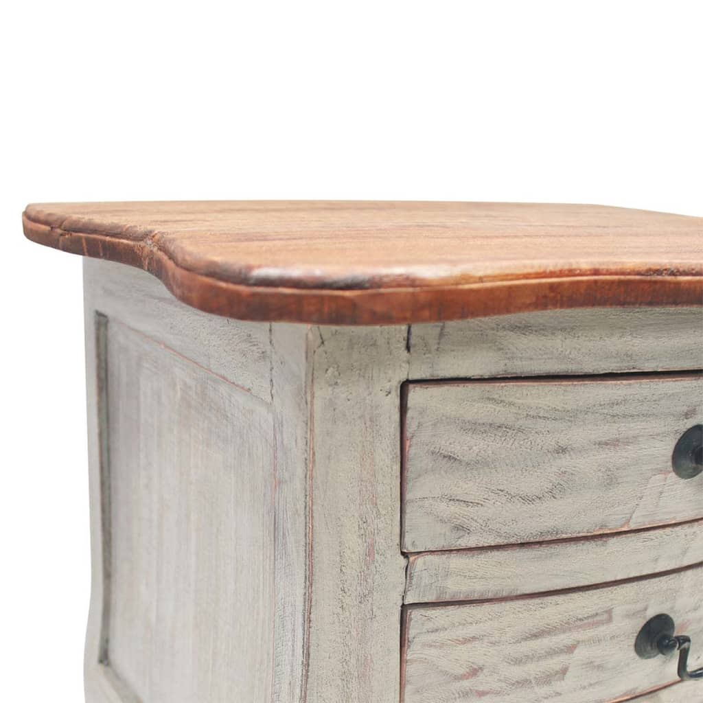vidaXL Bedside Cabinet Solid Reclaimed Wood 48x35x64 cm