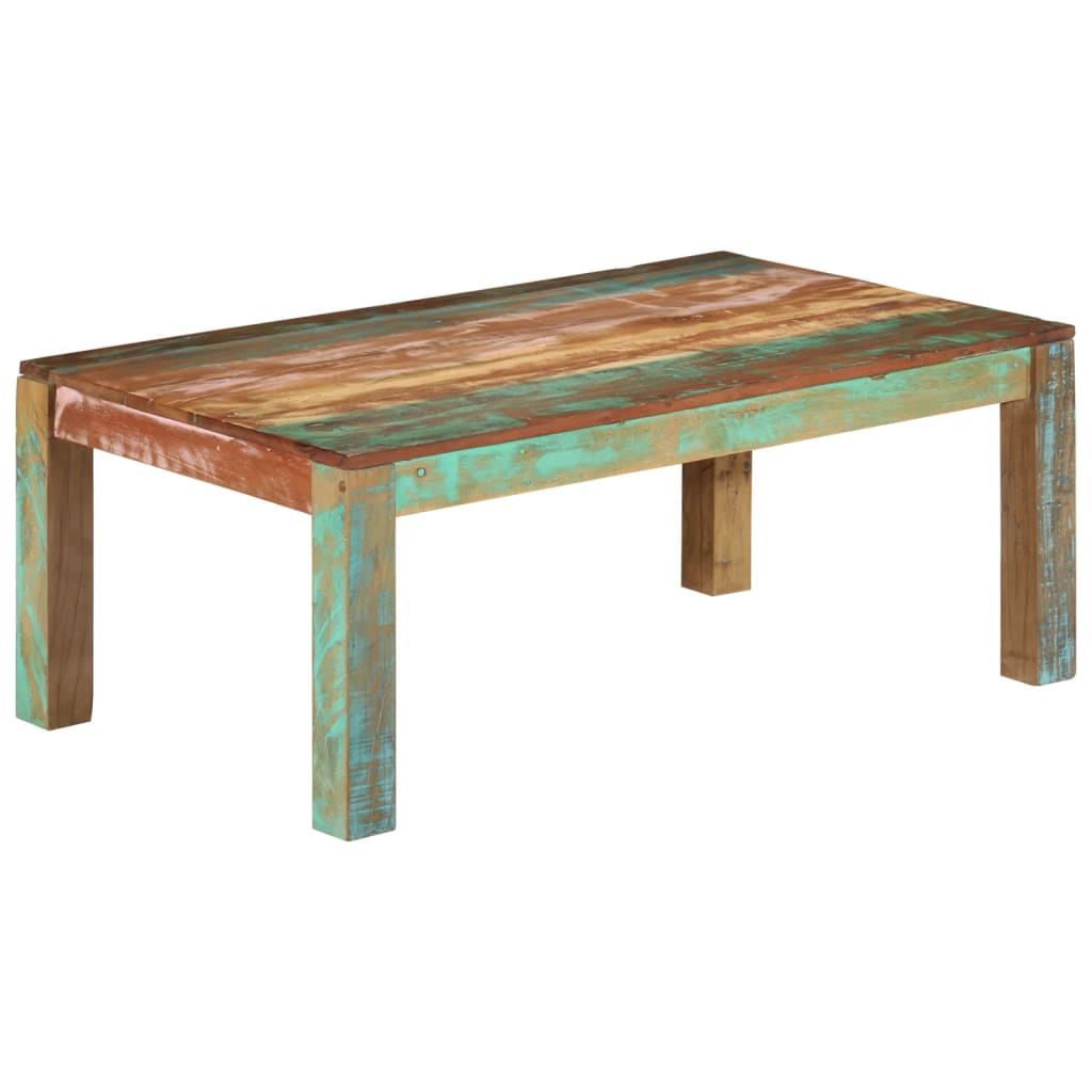 vidaXL Coffee Table Solid Wood Reclaimed 100x60x40 cm